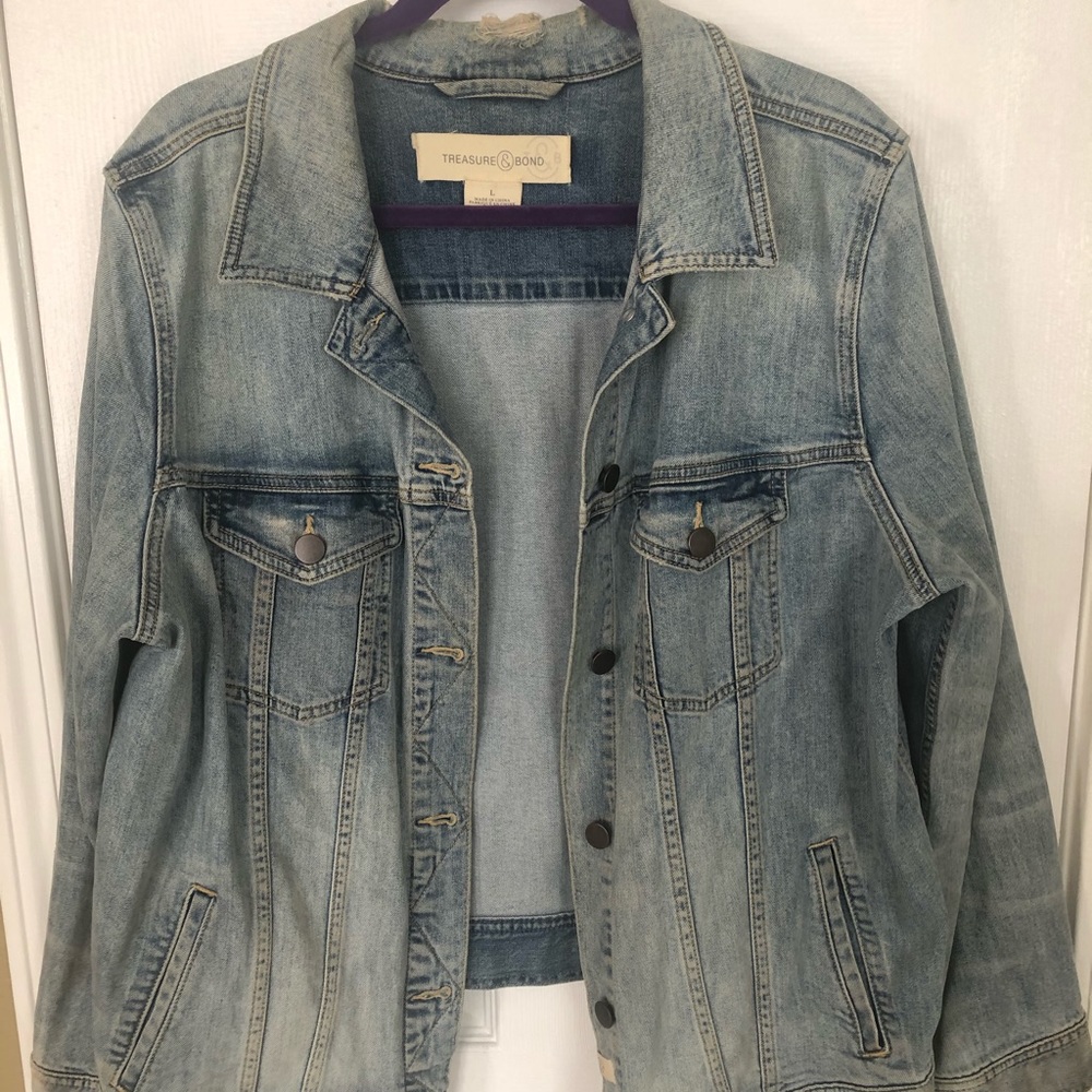 Treasure & Bond Oversized Denim Jacket